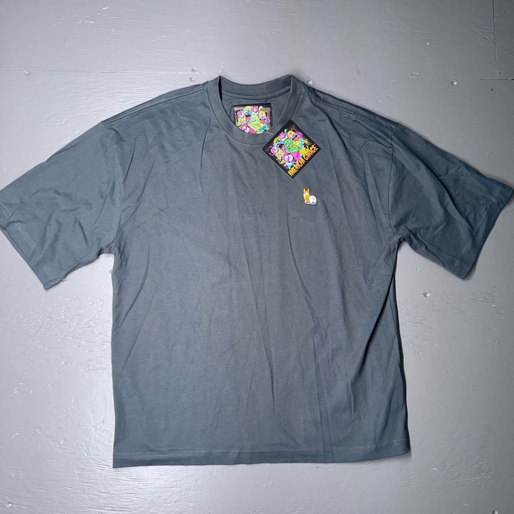 Gray Men's Corgi Butt Oversized T-Shirt